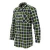 Betacraft Clothing Betacraft Stag Brushed Long Sleeve Shirt Green Open Front 2 Betacraft Clothing Betacraft Stag Brushed Long Sleeve Shirt Green Open Front -Bite Shop 105281 2 n y