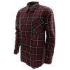 Betacraft Clothing Betacraft Stag Brushed Long Sleeve Shirt Red Open Front -Bite Shop 105282 2 n y