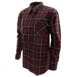 Betacraft Clothing Betacraft Stag Brushed Long Sleeve Shirt Red Open Front