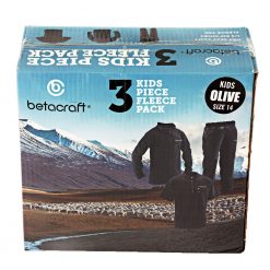 Betacraft Clothing Betacraft 3-Piece Kids Fleece Pack Olive