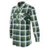 Betacraft Clothing Betacraft Stag Brushed Long Sleeve Shirt Green Closed Front 2 Betacraft Clothing Betacraft Stag Brushed Long Sleeve Shirt Green Closed Front -Bite Shop 131942 2 n y