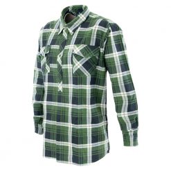 Betacraft Clothing Betacraft Stag Brushed Long Sleeve Shirt Green Closed Front