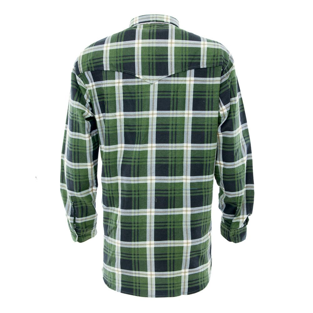 Betacraft Clothing Betacraft Stag Brushed Long Sleeve Shirt Green Closed Front 4 Betacraft Clothing Betacraft Stag Brushed Long Sleeve Shirt Green Closed Front - Image 2