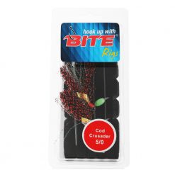 Bite Cod Crusader Flasher Rig 2-Hook 5/0