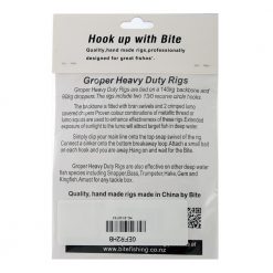 Bite Groper 2-Hook Heavy-Duty Flasher Rig 13/0