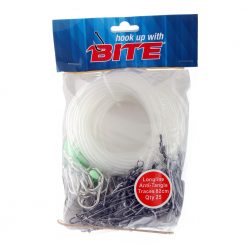 Bite Longline Traces Tubing 82cm Qty 25