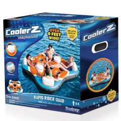 Bite Shop 28 Bestway CoolerZ Rapid Rider Quad Inflatable 4-Person Island Tube