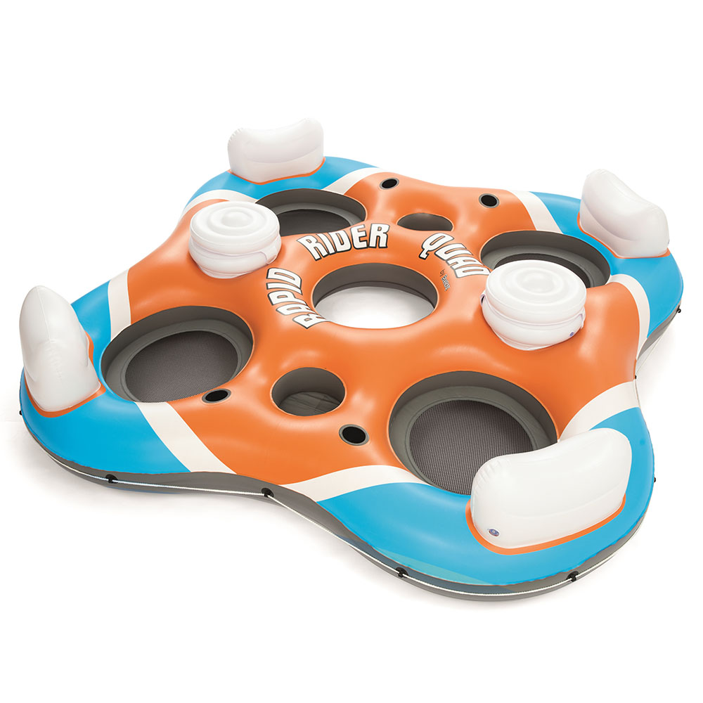 Bestway CoolerZ Rapid Rider Quad Inflatable 4-Person Island Tube 4 Bestway CoolerZ Rapid Rider Quad Inflatable 4-Person Island Tube - Image 2
