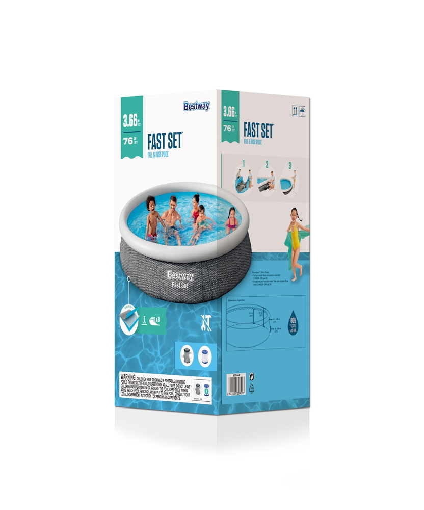 Bestway Fast Set Pool Set 366 X 76cm 7 Bestway Fast Set Pool Set 366 X 76cm - Image 5