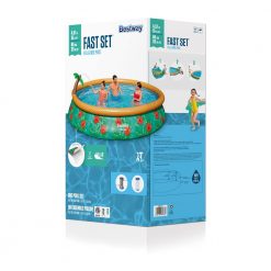 Bestway Fast Set Paradise Palms Pool Set 457 X 84cm -Bite Shop 303021261489 57415 44.5x27x75.5cm 3d 150dpi