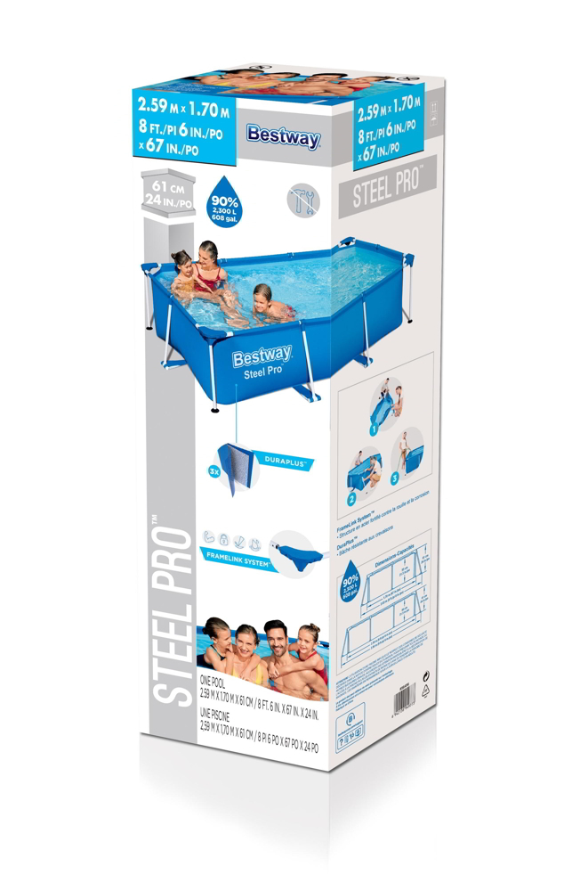 Bestway Steel Pro Pool 259 X 170 X 61cm 6 Bestway Steel Pro Pool 259 X 170 X 61cm - Image 4