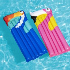 Bestway Tropical Bird Inflatable Lilo Pool Float Blue 1.83m X 76cm -Bite Shop 44021xxx21 44021usx21 44021nex21 0346 pr web