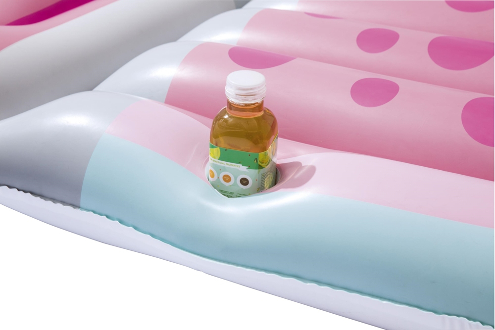 Bestway Tropical Beverage Inflatable Lilo Pool Float Pink 4 Bestway Tropical Beverage Inflatable Lilo Pool Float Pink - Image 2