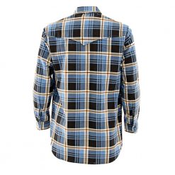 Betacraft Clothing Betacraft Stag Brushed Long Sleeve Shirt Blue Closed Front 4XL