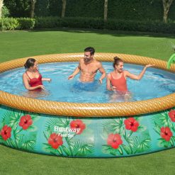 Bestway Fast Set Paradise Palms Pool Set 457 X 84cm -Bite Shop 57415xxx22 57415aux22 57415aax22 57416xxx22 57416gbx22 57416gsx22 57416aax22 1339 ls web pl001 300dpi