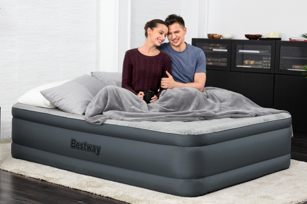 Bestway Fortech Snuggable Top Queen Airbed With Built-In AC Pump 6 Bestway Fortech Snuggable Top Queen Airbed With Built-In AC Pump - Image 4