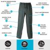 Betacraft Clothing Betacraft Technidairy Womens Overtrousers Green -Bite Shop 7116 2 1