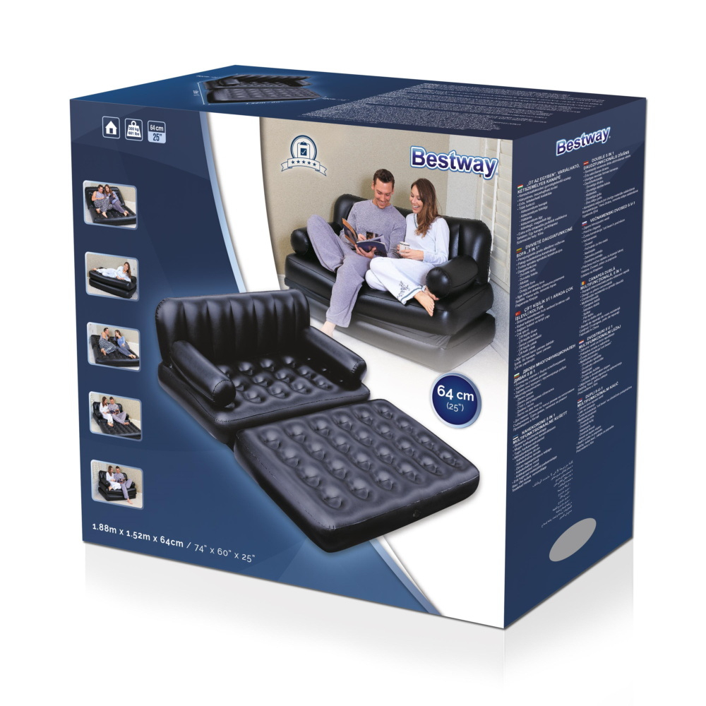 Bestway 75054 Double 5-in-1 Multi-Functional Couch 5 Bestway 75054 Double 5-in-1 Multi-Functional Couch - Image 4