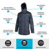 Betacraft Clothing Betacraft ISO940 Mens Parka Black/Moss -Bite Shop 9014s 2 9
