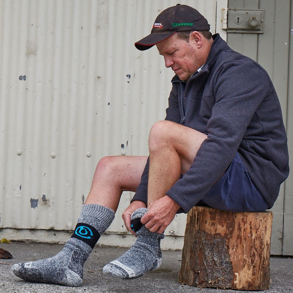 Betacraft Clothing Betacraft Merino Gumboot Socks Grey 6-10 3 Betacraft Clothing Betacraft Merino Gumboot Socks Grey 6-10 - Image 2